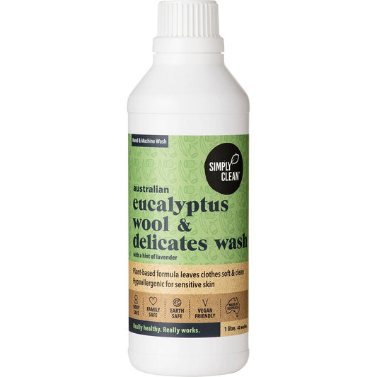 Simply Clean Eucalyptus Wool&Delicates Wash 1L