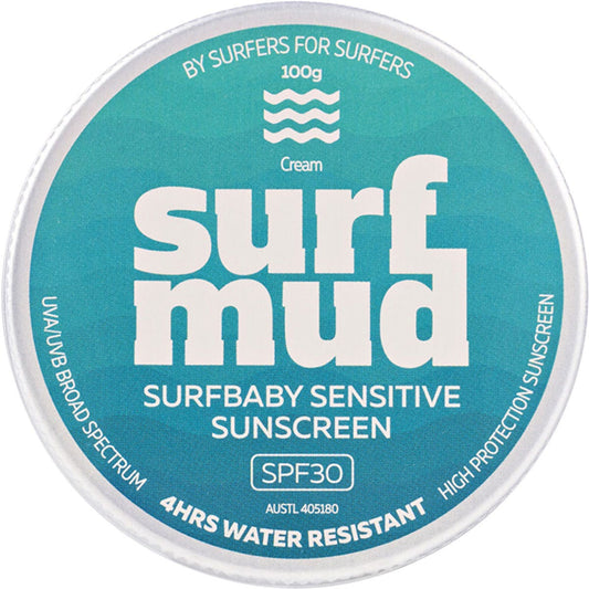 SURFMUD Surfbaby Sensitive Sunscreen SPF 30 Tin 100g