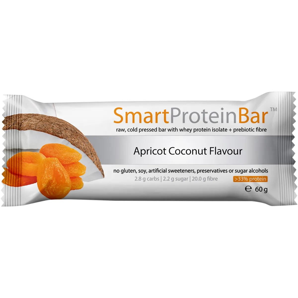 SMART PROTEIN BAR Apricot Coconut Protein Bar 12x60g