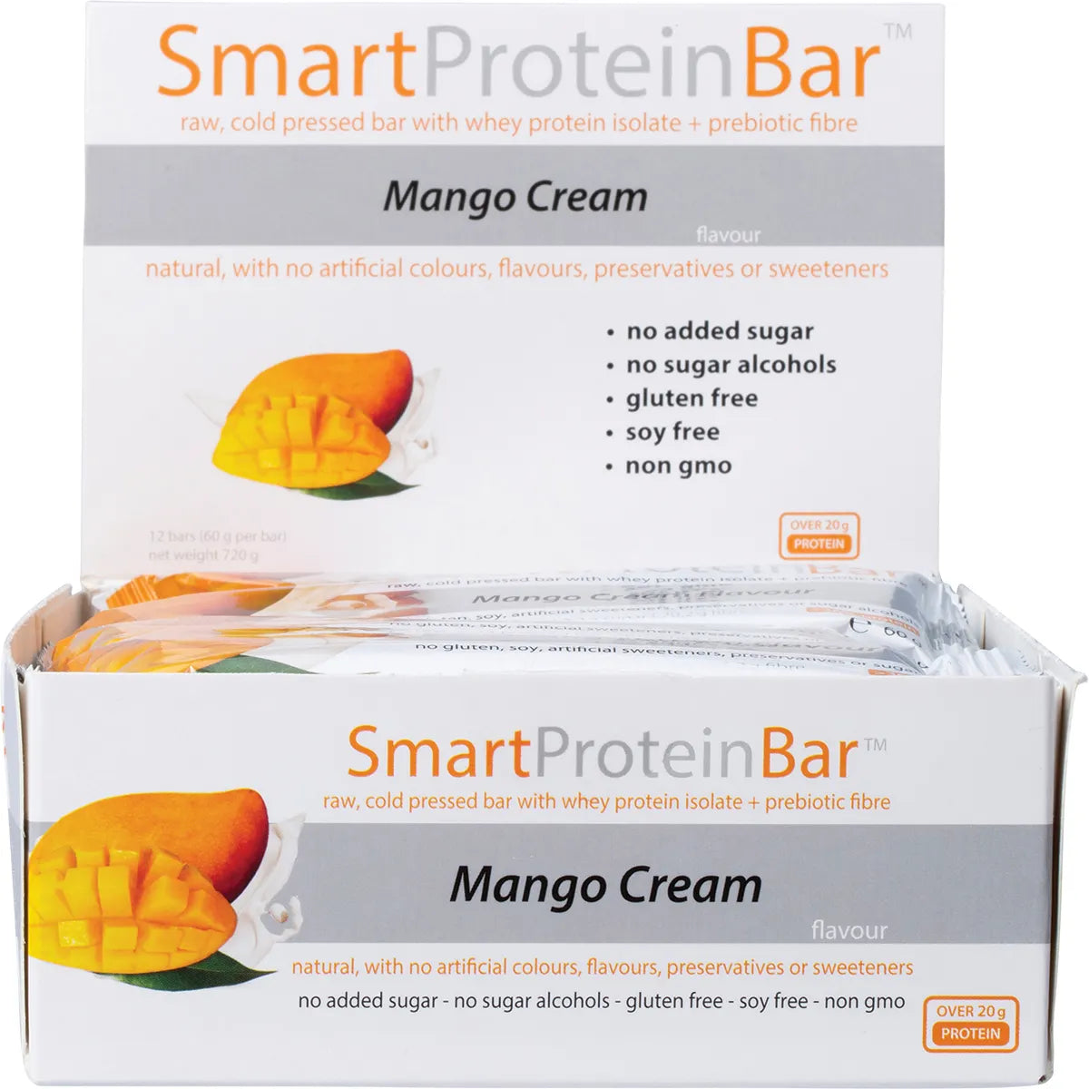 SMART PROTEIN BAR Mango Cream Protein Bar 12x60g