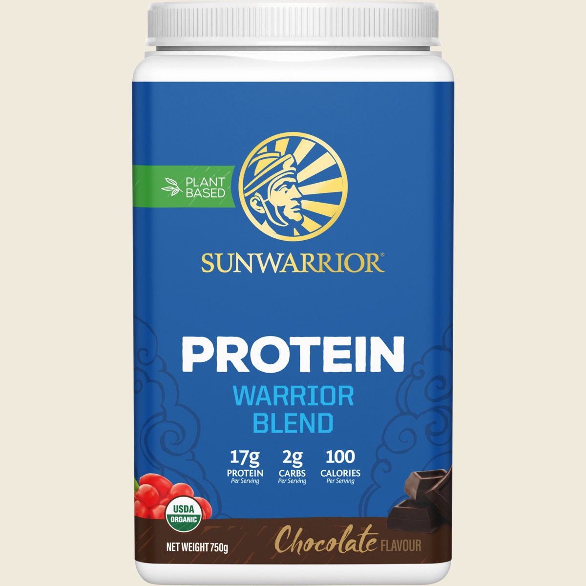 Sunwarrior Protein Powder Warrior Blend Chocolate 750g