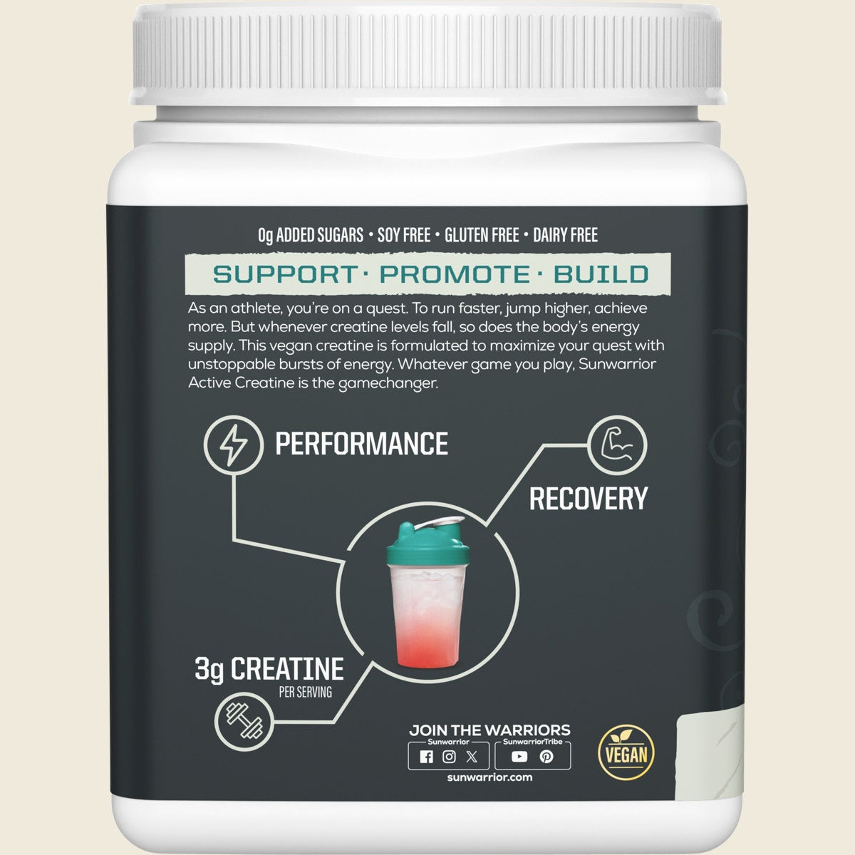 Sunwarrior Active Creatine Monohydrate Unflavoured 300g