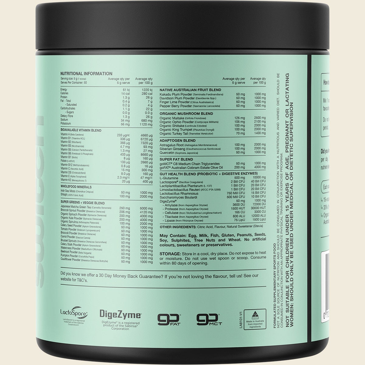 Switch Nutrition Greens Mango Passionfruit 250g
