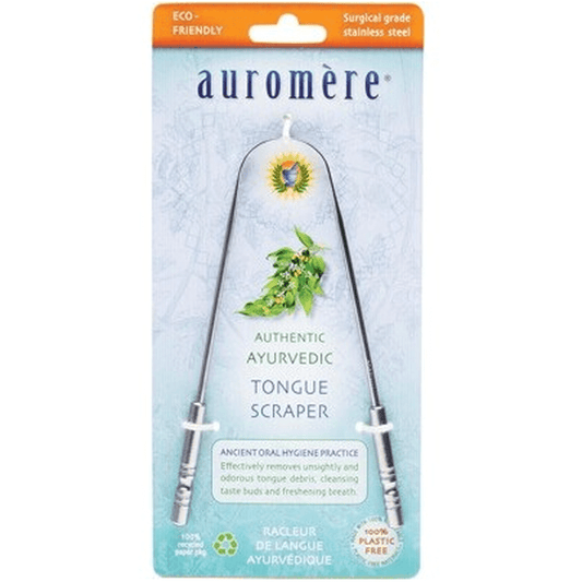 Auromere Ayurvedic Tongue Scraper Surgical Grade Stainless Steel 1