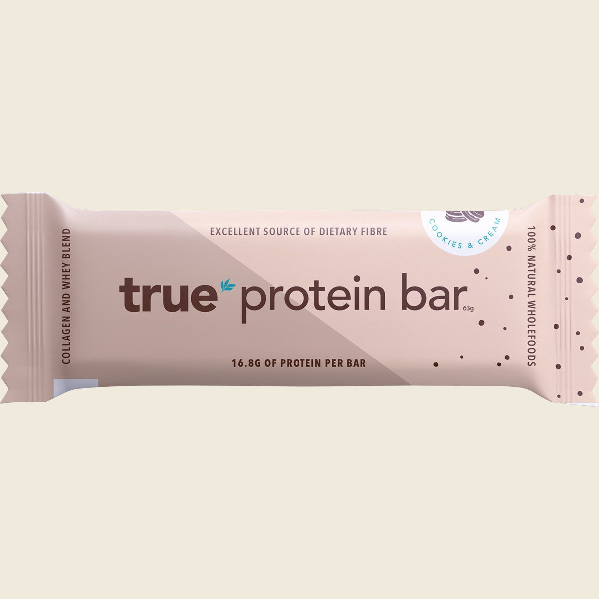True Protein Protein Bar Cookies & Cream 12x63g