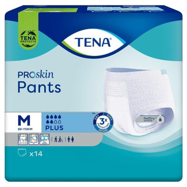 Tena Pant Proskin Plus Med 14pk