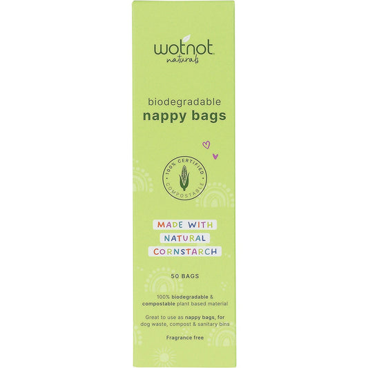 WOTNOT Biodegradable Nappy Bags 100% Compostable 50