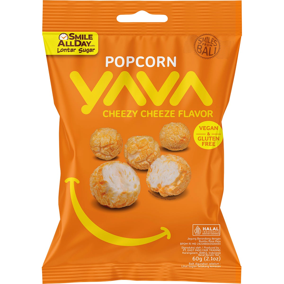 YAVA Popcorn Cheezy Cheeze Flavor 60g