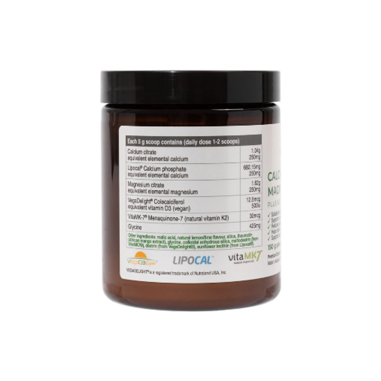 NaturoBest Calcium & Magnesium Plus K2 & D3 300g