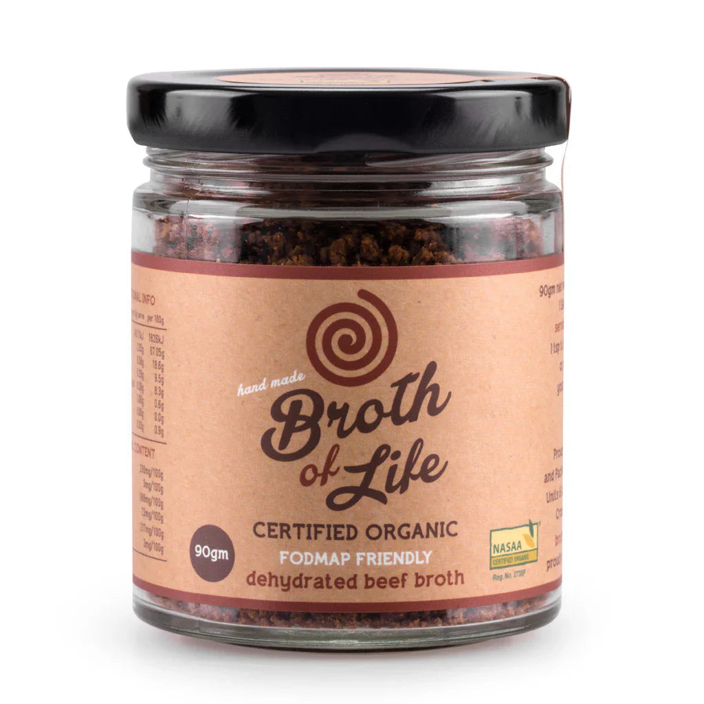 Broth Of Life Organic Dehydrated Beef Broth Fodmap Friendly 90GM