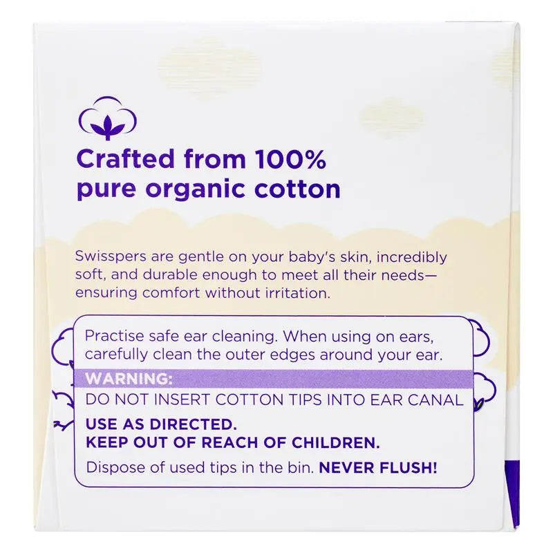 Swisspers Baby Care Essentials Pack 32 Tips & 30 Square Pads