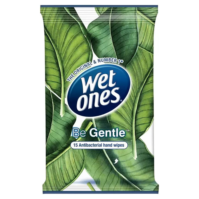 Wet Ones Be Gentle Antibacterial Wipes 4x15 Pack